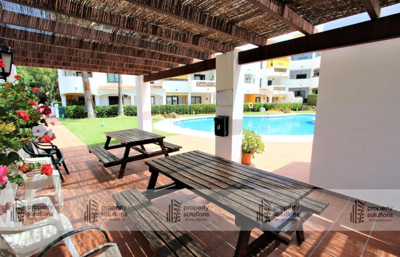 Pueblo Del Parque 3 - Terraza Soleada Con Jardin - Piscina Y Playa - Urbanizacion Tranquila Appartement Benalmádena Buitenkant foto